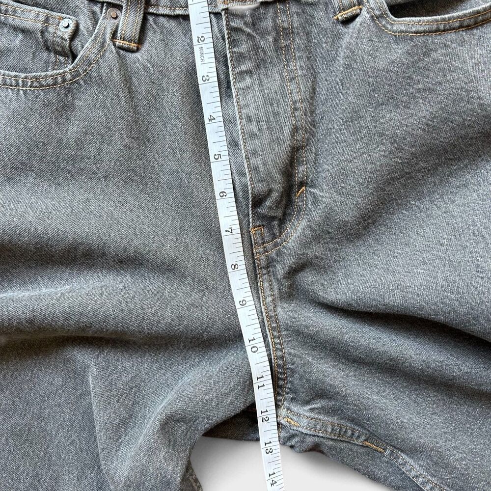Levi's Super Baggy Denim Jeans 30x34 Gray Drawstring Skater Wide Leg Loose 90s - Picture 10 of 10